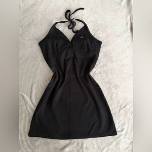 Lacoste Women's Elegant Black Backless Dress